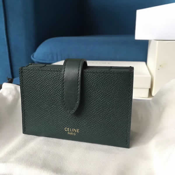 Wholesale Fake Discount Green Celine Card Holder Wallet